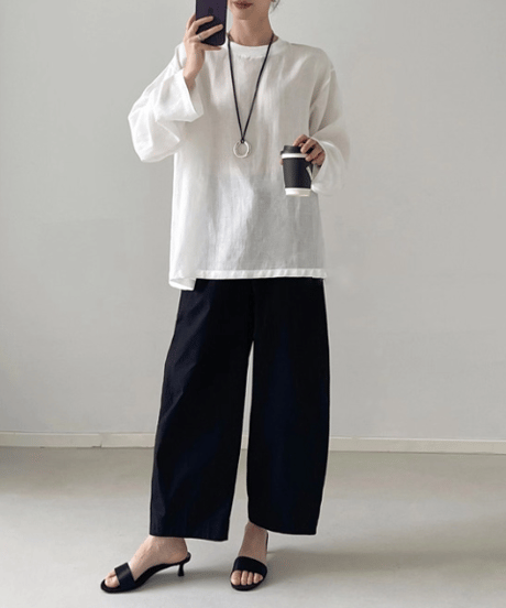 comfort long tee / 2color　hm2564