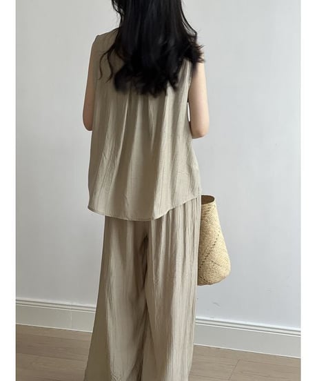 sleeveless tops ＆ pants set-up　hm1580