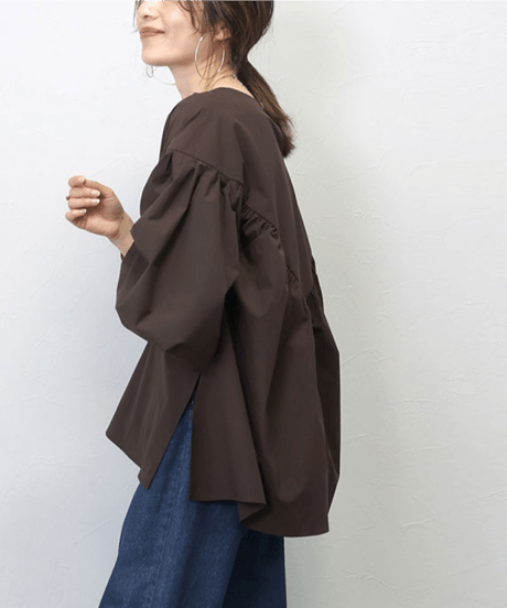 loose back blouse / 3color　hm2581