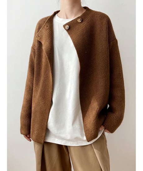 2button knit cardigan / 3color　hm1722