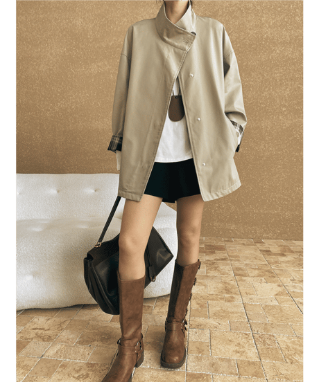 british style coat　hm2548