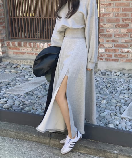 slit long skirt / top　hm2819