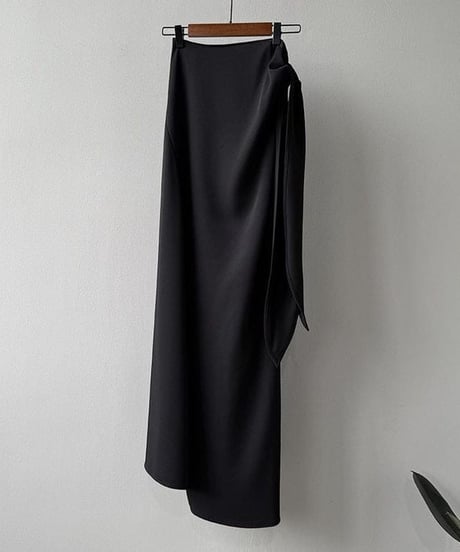 side tie long skirt / 2color　hm2276