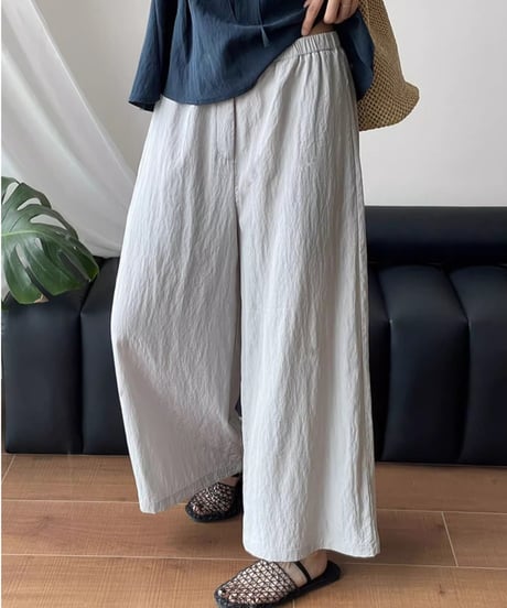 wide flare pants / 3color　hm2406