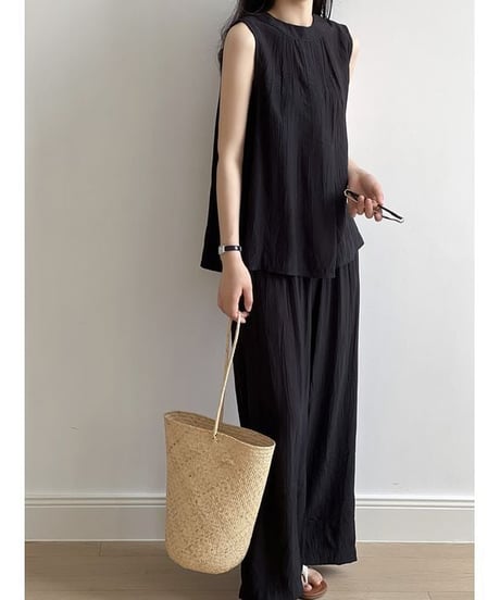 sleeveless tops ＆ pants set-up　hm1580