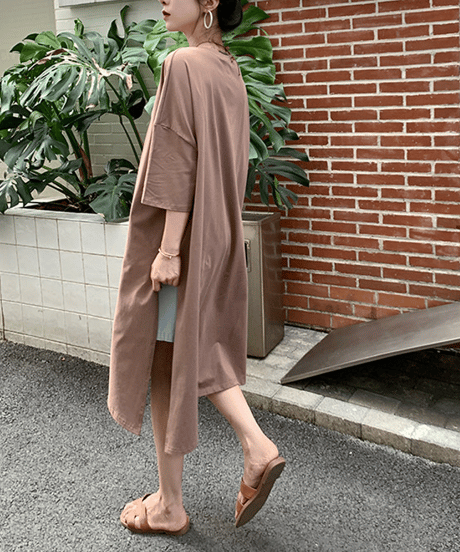 loose t-shirt dress / 9color　hm2940