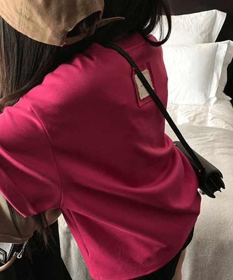 《即納》back tag t-shirt / 4color　hm1522
