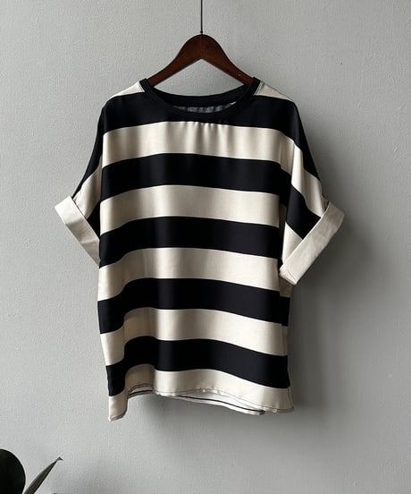 striped loose top　hm1637