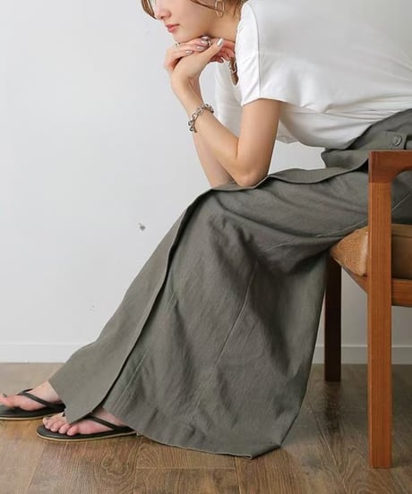 wrap wide pants / 4color　hm2948