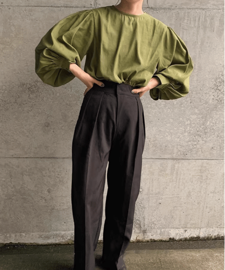 lantern sleeve blouse / 4color　hm2577
