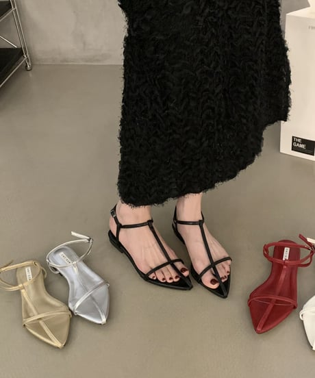 cross strap sandal / 2color　hm1572