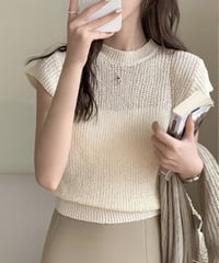 french sleeve summer knit / 5color　hm1517