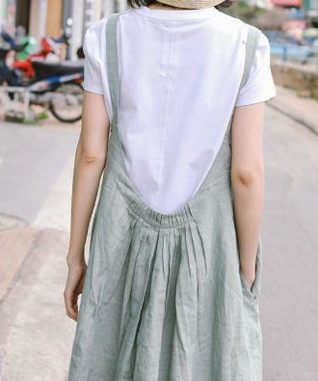 cotton jumperskirt / 2color　hm1470