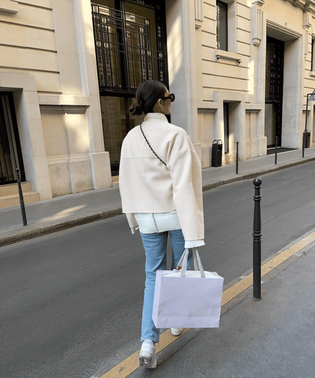 shawl collar short coat　hm2742