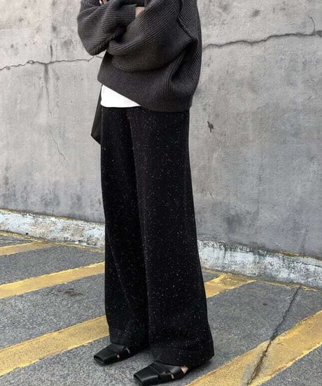 snow flake knit pants / 4color　hm1731