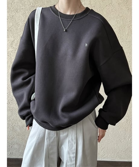 one point sweat shirt / 4color　hm2048