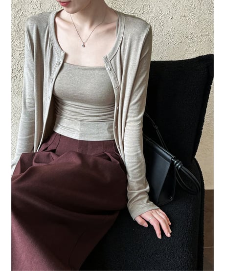 cami & cardigan set / 3color　hm2051