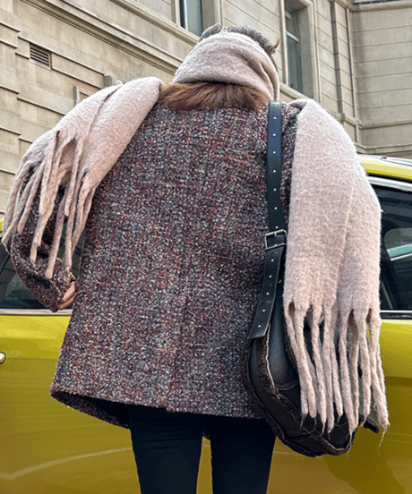 retro tweed jacket / 2color　hm1080