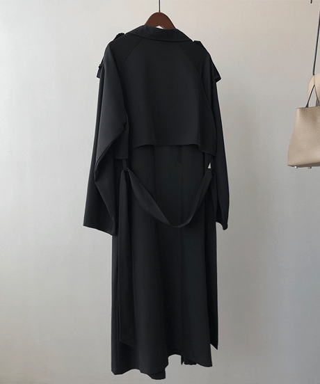 drape trench coat / 2color　hm2040