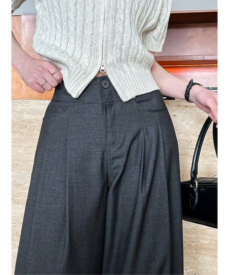 draped wide pants / 2color　hm2050