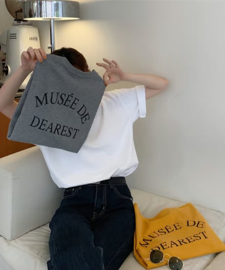 letter print tee / 3color　hm2883
