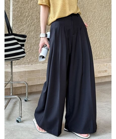straight wide pants / 3color　hm2234