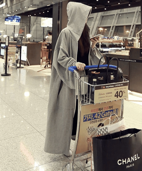 long hoodie coat / 2color　hm2659