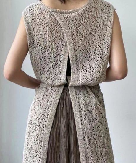 crochet knit dress / 3color　hm1484
