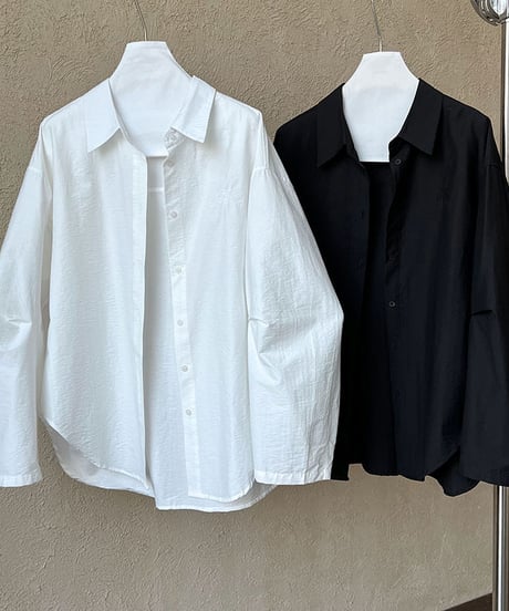 oversized shirt & skirt set / 2color　hm2075
