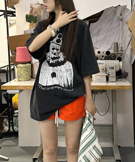 oversized clown tee　hm2359