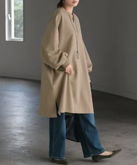 volume sleeve tunic / 4color　hm2569