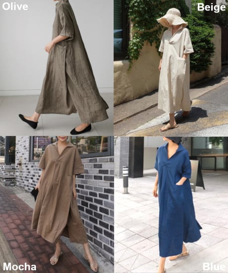 linen skipper op / 4color　hm1483