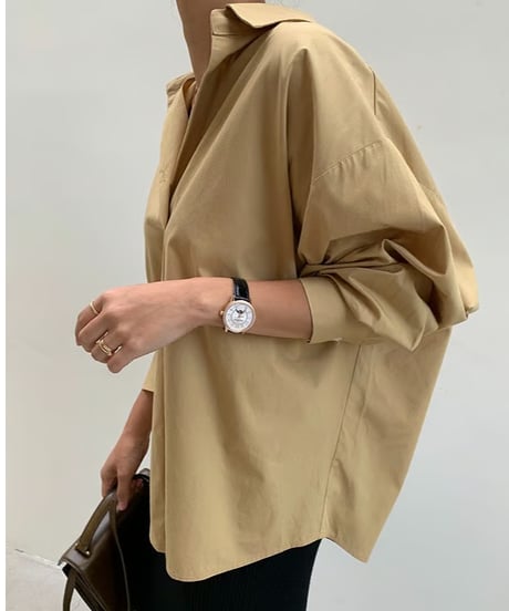 oversize shirt tunic / 3color　hm2825