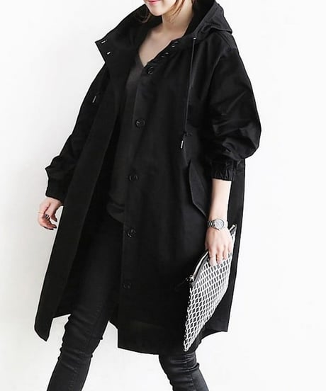 《即納》hoodie spring coat / 5color　hm1990