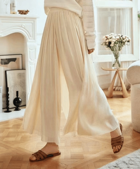 pleated wide pants / 3color　hm2840