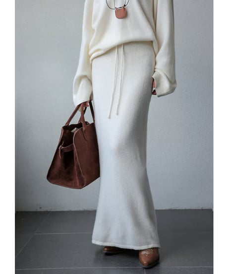 knit top & skirt setup / 2color　hm1845