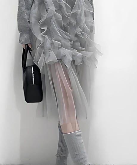 docking knit dress / 2color　hm1905