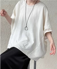 linen loose blouse / 2color　hm2942