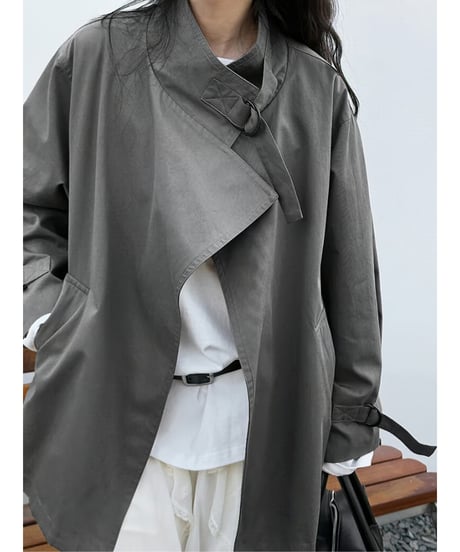 asymmetrical jacket / 2color　hm2057