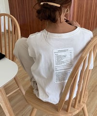 letter print t-shirt / 2color　hm1364