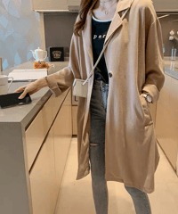 linen long coat / 3color　hm2905