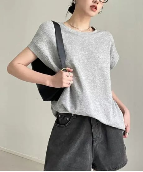 wide shoulder t-shirt / 5color　hm1348