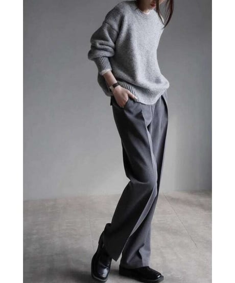 crew neck pullover knit / 3color　hm1838