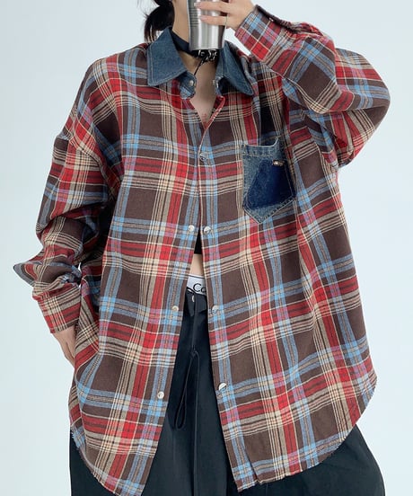 remake style shirt / 2color　hm1939