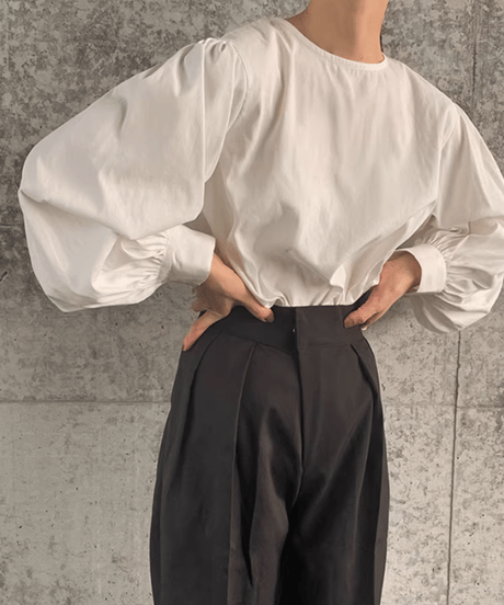 lantern sleeve blouse / 4color　hm2577