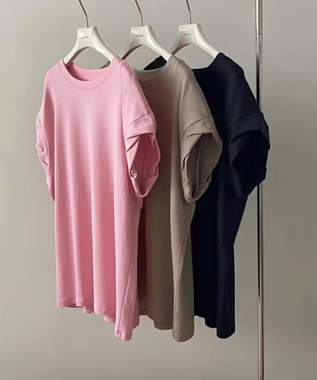relax drapy tee / 3color　hm2213