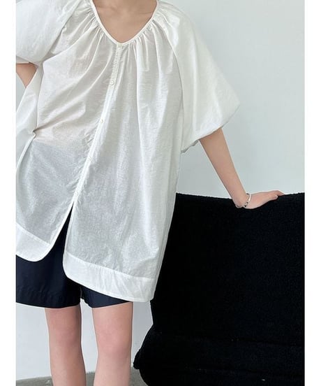 back ribbon blouse / 3color　hm2404
