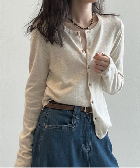 slim stripe cardigan  / 5color　hm2642