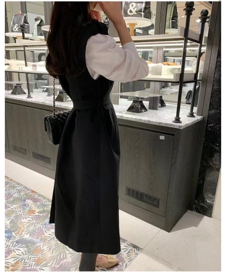 long trench gilet / 3color　hm2592