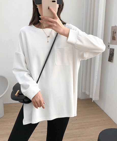 pocket long t-shirt / 3color　hm1425